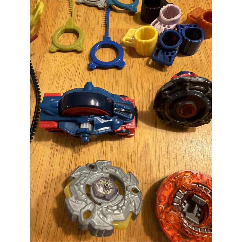 Beyblade Lot Of 37 With Launchers Rip Cords Takara Tomy Hasbro Vintage Y2K - Picture 5 of 10
